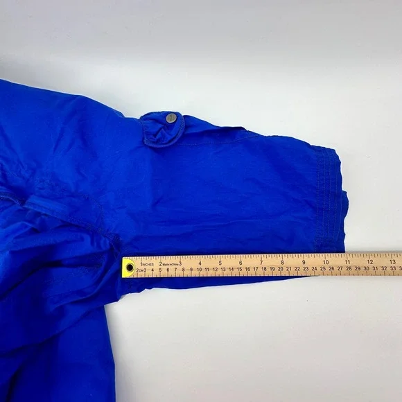 VTG RLX Ralph Lauren Mens Slim Fit Cargo Paratrooper Shorts Blue Utility Size 42 - Picture 14 of 16